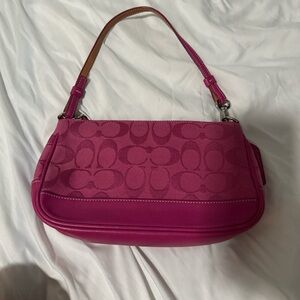 Pink vintage coach purse